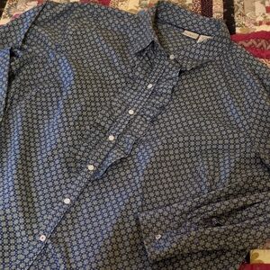 Plus Size Cotton Button Down Shirt Ruffle Placket